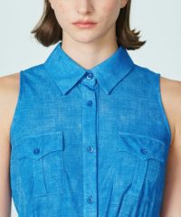 CORCOVADO / トリコットジャージデニムノースリーブドレス CORCOVADO