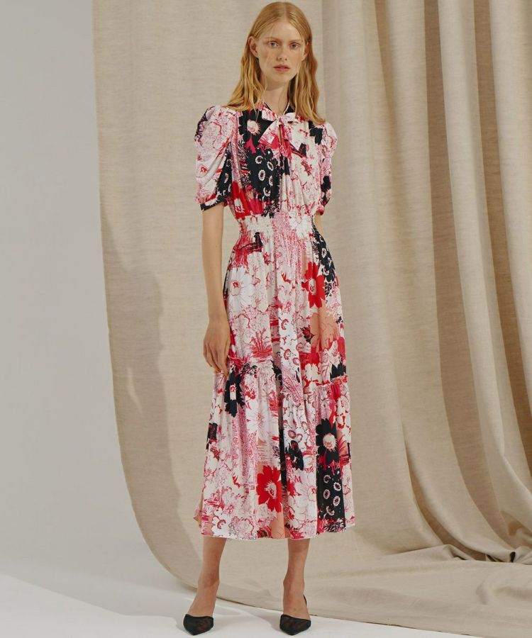 【CORCOVADO】 POLYESTER SATIN ボウタイドレス CORCOVADO / Polyester Jersey ボウタイドレス CORCOVADO Night