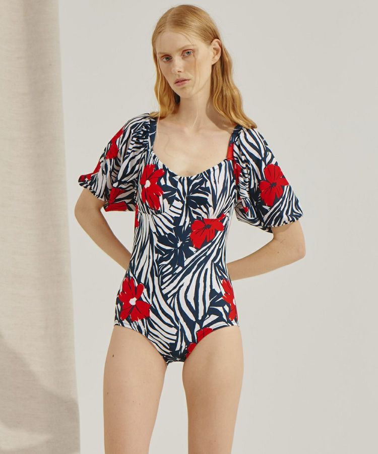 ネイビー×レッド