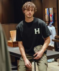 D/him H刺繍フライスTシャツ TOPS Night STORE | ダブル