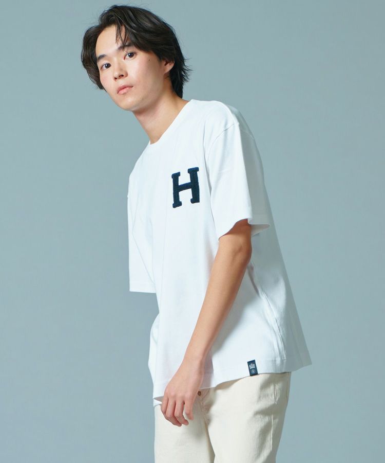 D/him H刺繍フライスTシャツ TOPS Night STORE | ダブル