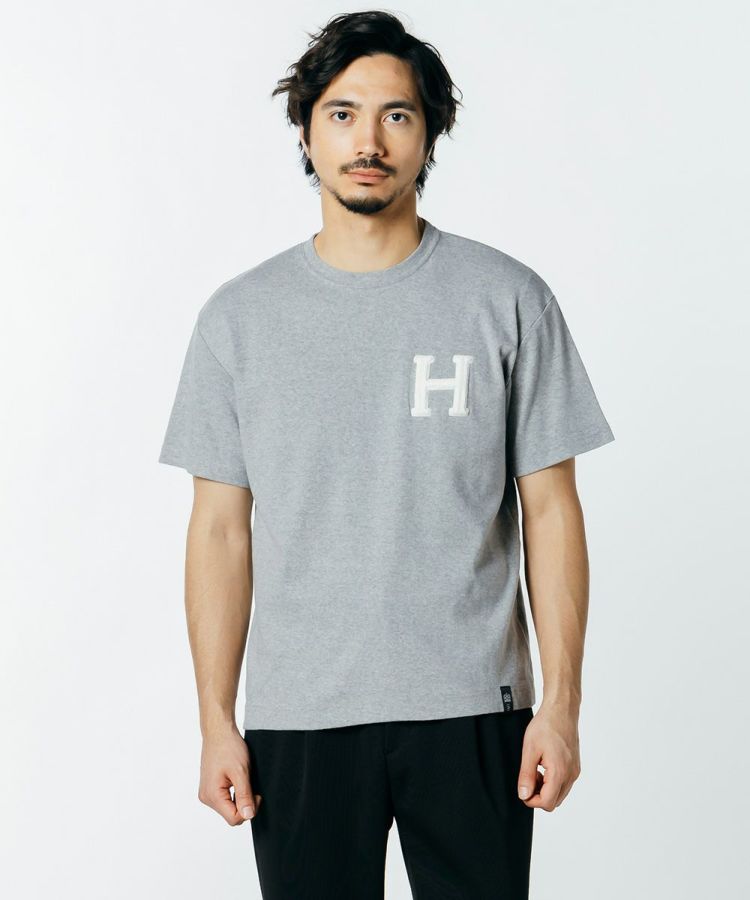 D/him H刺繍フライスTシャツ TOPS Night STORE | ダブル