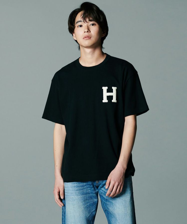 D/him H刺繍フライスTシャツ TOPS Night STORE | ダブル
