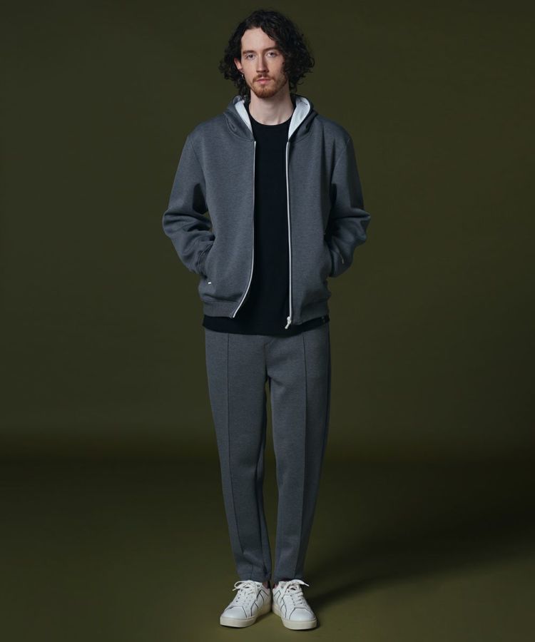D/him H刺繍ダンボールニットジップパーカー OUTERS Night STORE
