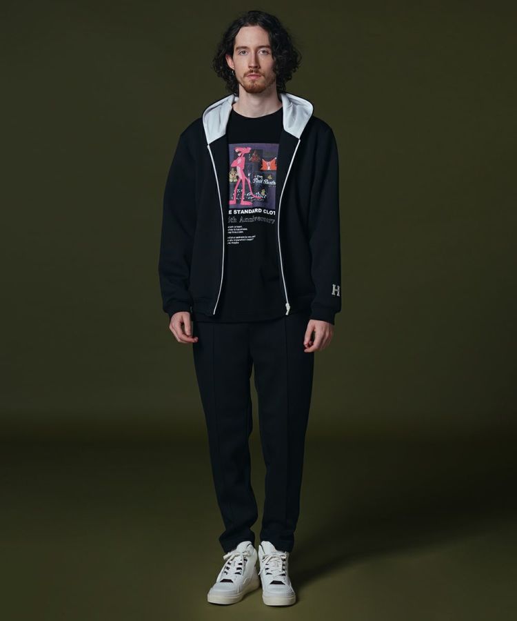 D/him H刺繍ダンボールニットジップパーカー OUTERS Night STORE D/him H刺繍ダンボールニットジップパーカー OUTERS Night STORE