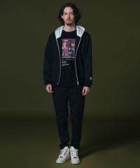 D/him H刺繍ダンボールニットジップパーカー OUTERS Night STORE