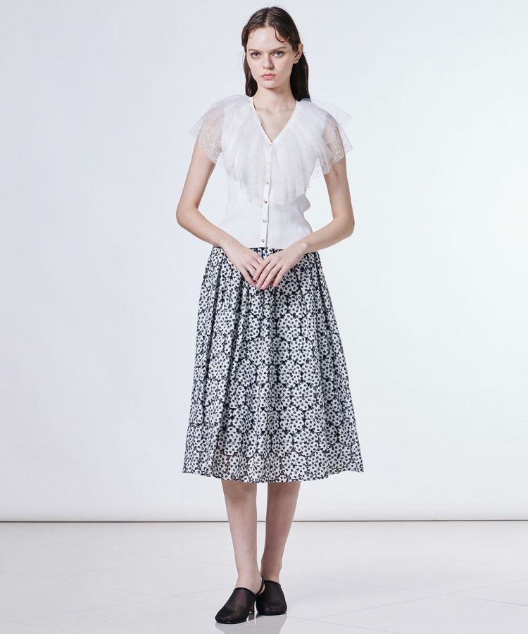 Sov. / チュールフリルニット(SALE) TOPS Night STORE | ダブル