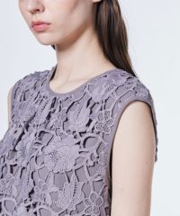 専用☆美品☆COMME des GARÇONS フラワーレース ノースリーブ セール】【zozo限定】フラワー レース シアー ノースリーブ