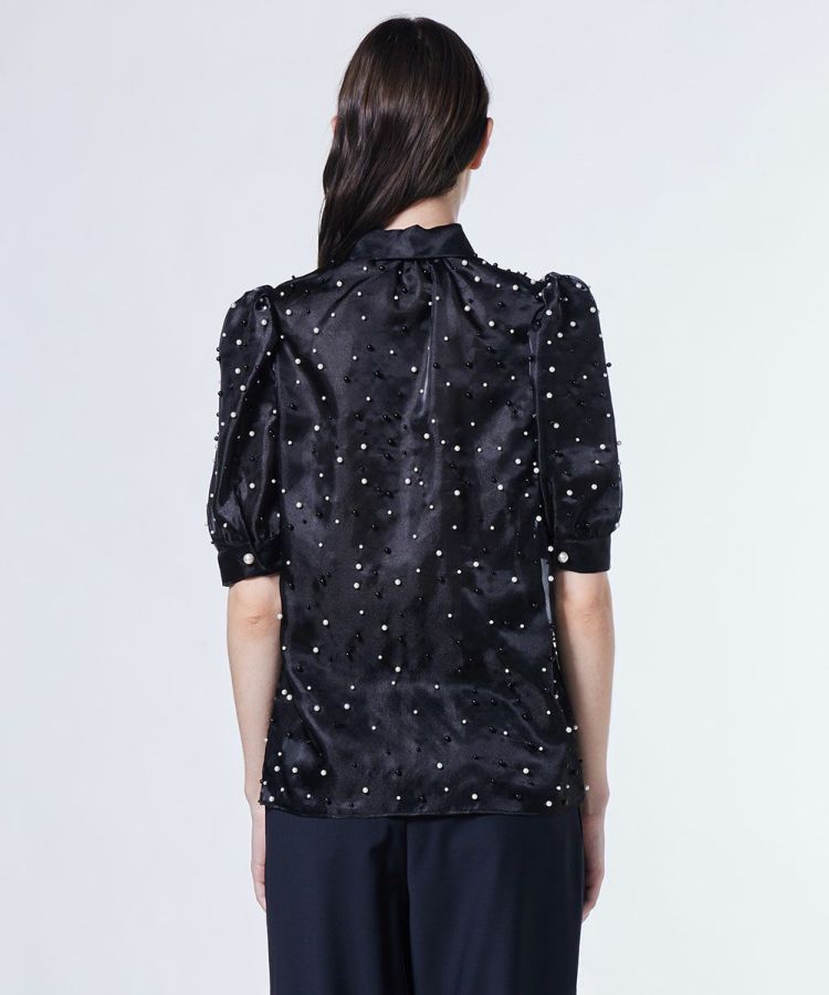Sov. / パールシアーボウタイブラウス TOPS Night STORE | ダブル