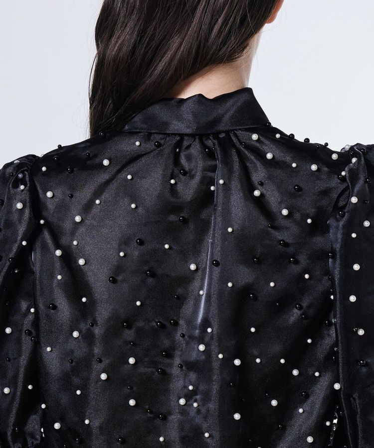 【2025年最新】大人気ブランドの人気アイテム  / Sov. パールシアーボウタイブラウス STORE Night TOPS トップス
