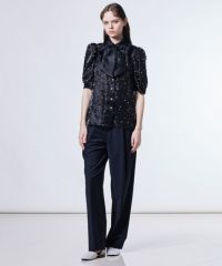 Sov. / パールシアーボウタイブラウス TOPS Night STORE