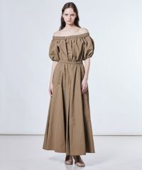 Sov. / リサイクルナイロンオフショルダーワンピース DRESS Night