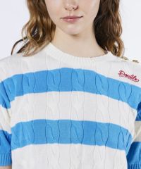格安 DSC / ボーダーサマーニット(SALE) TOPS Night STORE | ダブル トップス