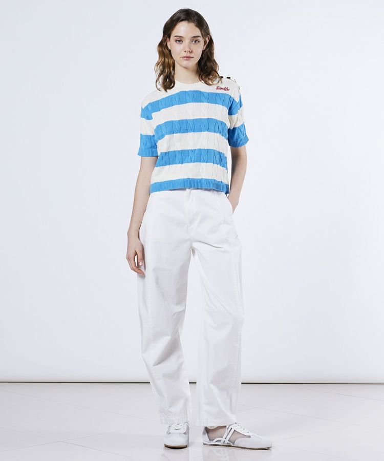 DSC / ボーダーサマーニット(SALE) TOPS Night STORE | ダブル