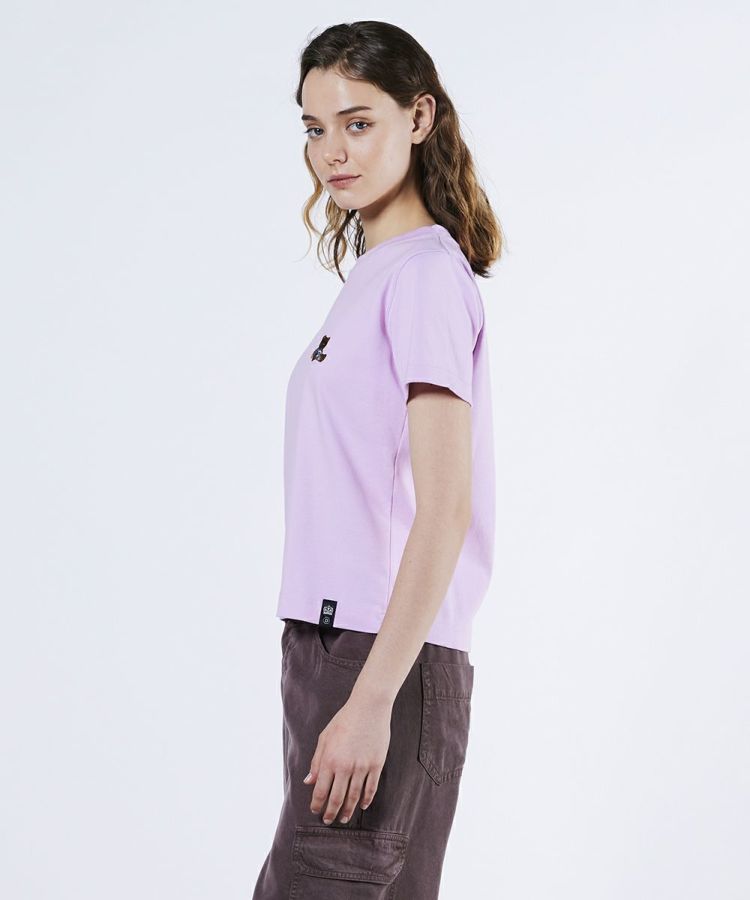 DSC / レース刺繍ピンクベアTシャツ TOPS Night STORE | ダブル