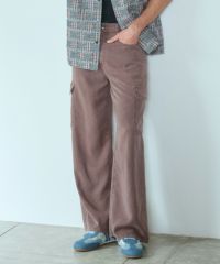 セール】 【カタログ掲載・洗える】テンセルデニムワイド パンツ