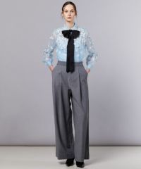 Sov. / オーガンジーフラワーボウタイシャツ TOPS Night STORE