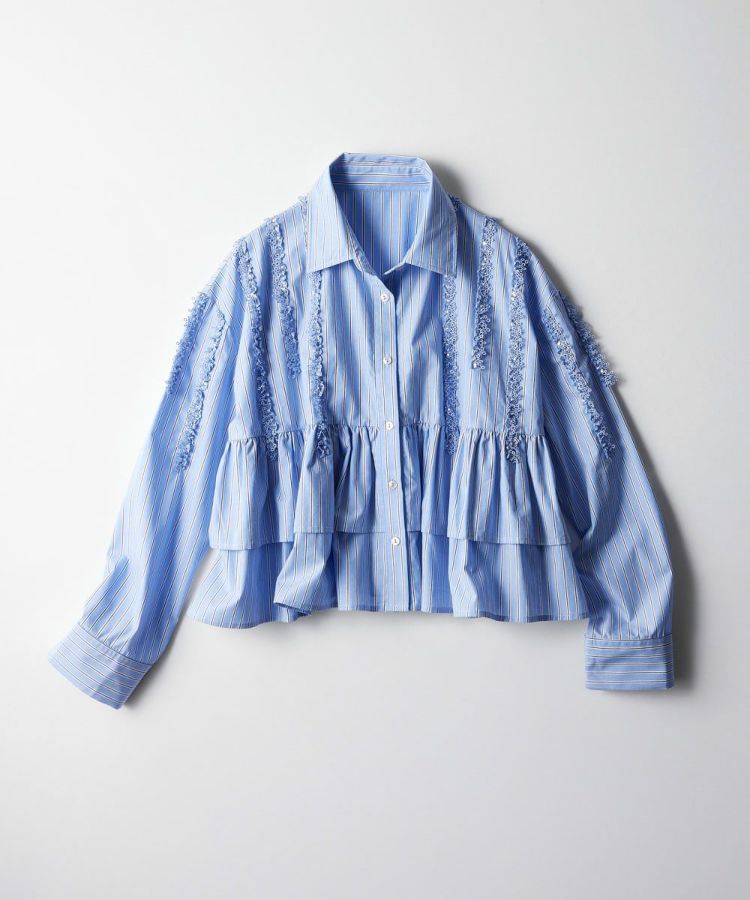 【特別セール品】 DSC / スパンレースフレアブラウス（WEB限定） TOPS Night STORE トップス