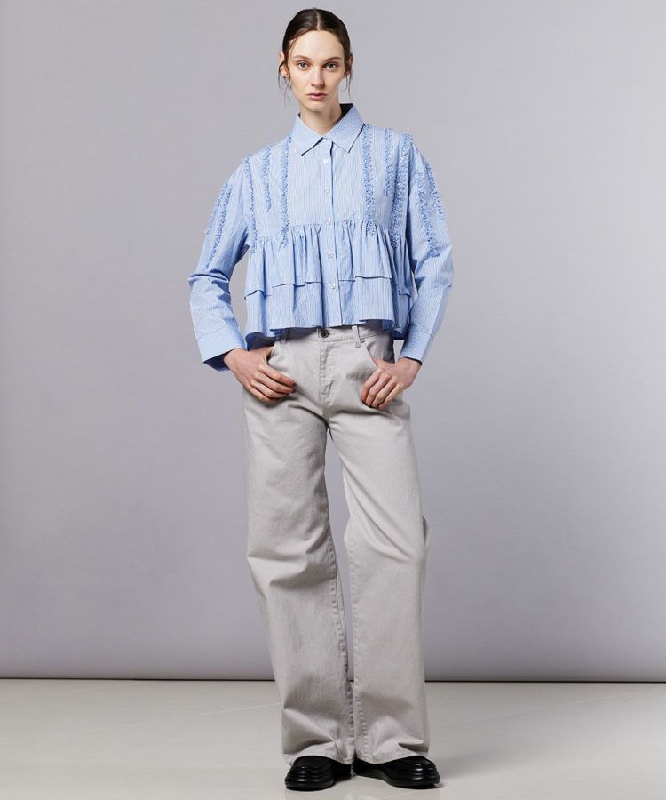 DSC / スパンレースフレアブラウス（WEB限定） TOPS Night STORE