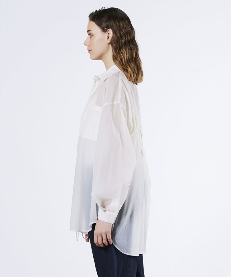 ESSENTIAL / シアーギャザーブラウス TOPS Night STORE | ダブル