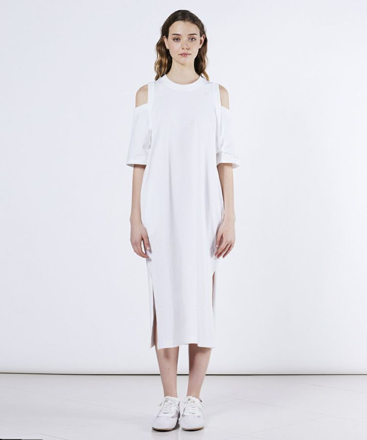 ESSENTIAL / 強撚カットアウトワンピース DRESS Night STORE | ダブル