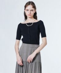 Sov. / ストレッチヤーンオフショルニット TOPS Night STORE