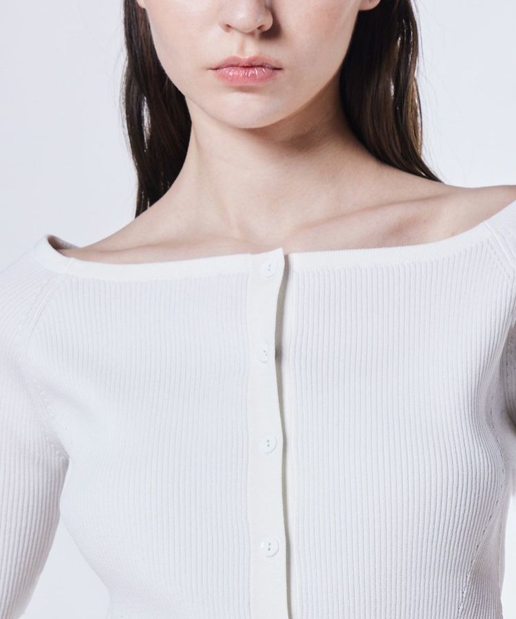 ダブルスタンダードクロージング　Sov. ストレッチヤーンオフショルニット Sov. / ストレッチヤーンオフショルニット TOPS Night STORE