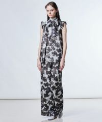 Sov. / ポリエステルツイルボウタイブラウス TOPS Night STORE