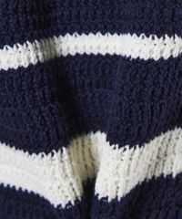 DSC / DSロゴ刺繍ヨーヨーコットンボーダーニット TOPS Night