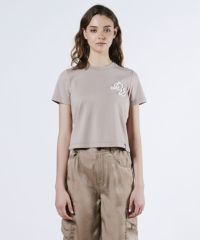 【美品】DSC / 筆記体ロゴ刺繍天竺Tシャツ コットン天竺 ロゴ刺繍 Tシャツ[品番：AZ000004088]｜andme