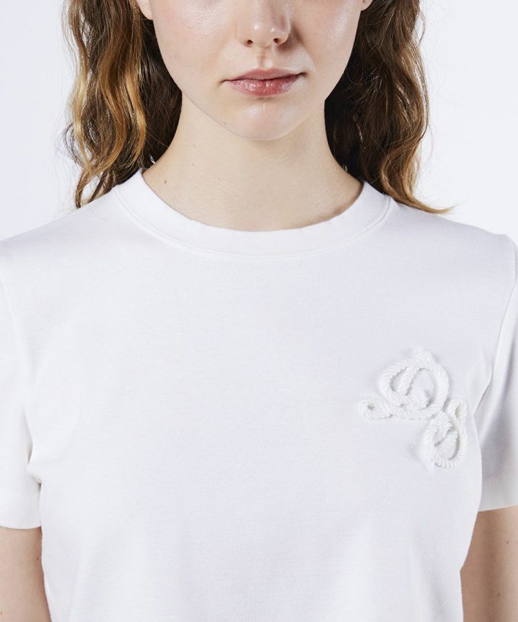 公式サイト - ハイブランドの新作が続々登場 DSC / 筆記体DSロゴ刺繍Tシャツ TOPS Night STORE | ダブル トップス