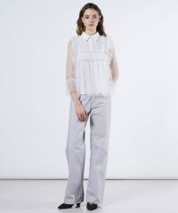 DSC / ソフトチュールブラウス TOPS Night STORE | ダブル