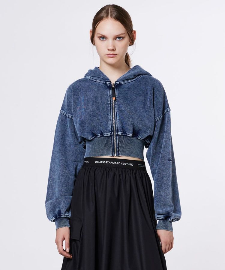 ESSENTIAL / インディゴクロップドパーカー（WEB限定） TOPS