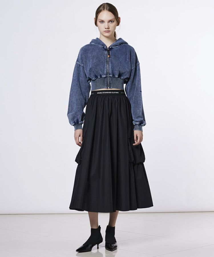 ESSENTIAL インディゴクロップドパーカーセットアップ ESSENTIAL / インディゴクロップドパーカー（WEB限定） TOPS Night