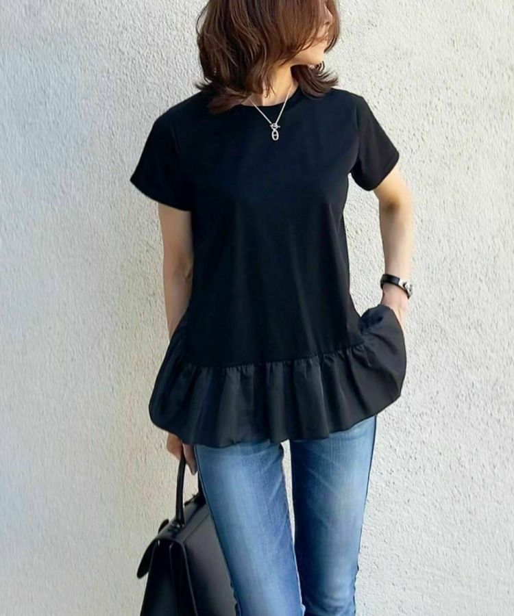 AKKO×DSC / フリルデザインカットソー（WEB限定） TOPS Night