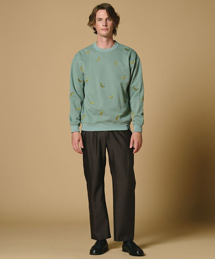 D/him バナナ刺繍 裏毛トレーナー TOPS Night STORE | ダブル