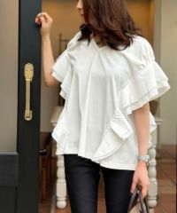 AKKO×Sov./ Vフロントラッフルプルオーバー(WEB限定) TOPS Night