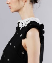 Sov. ソブ　ダブルスタンダードクロージング シャーリング　フリルノースリーブ ボリューム感が可愛い🩵‪フリルノースリーブニット | ソブ‬