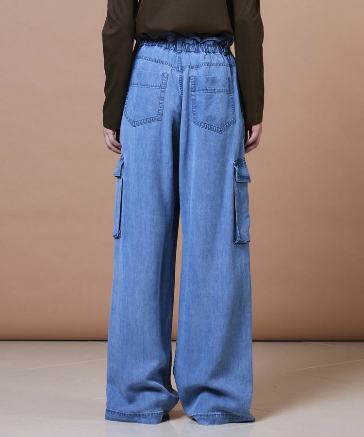 極美品 ダブルスタンダード ワイドデニム カーゴパンツ カーゴデニム 38 DOUBLE STANDARD CLOTHING（ダブルスタンダードクロージング）の