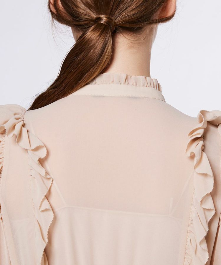 CORCOVADO / Polyester Chiffon プリーツシャツドレス CORCOVADO Night