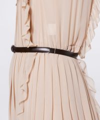 BLACK FRIDAY対象】CORCOVADO / Polyester Chiffon プリーツシャツ