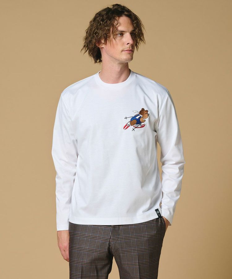 レイバービー ロンT ホワイト M デッドストック D/him スーピマコットンスキーベアロンT(SALE) TOPS Night STORE