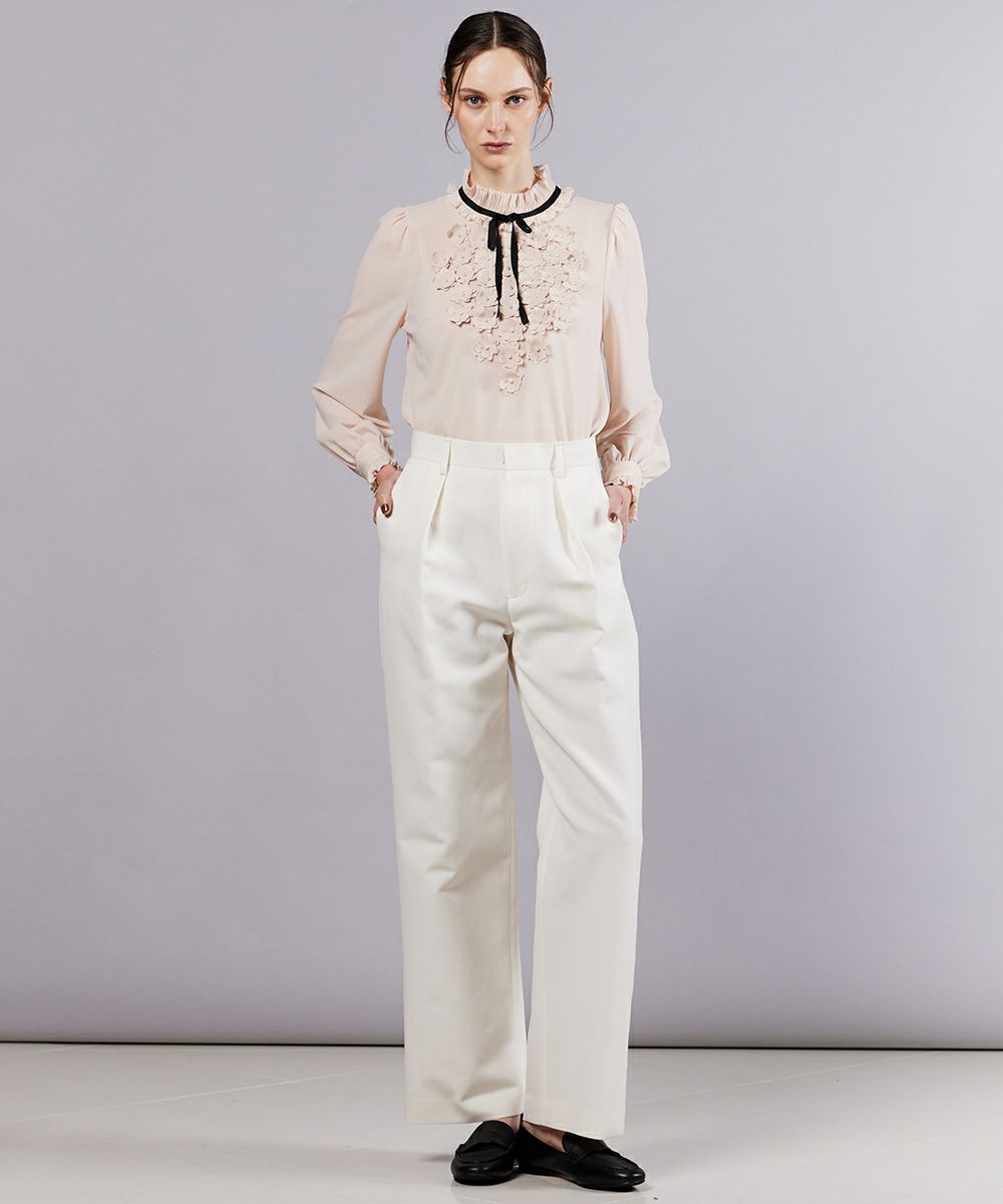 Sov. / フラワーシフォンブラウス TOPS Night STORE | ダブル  