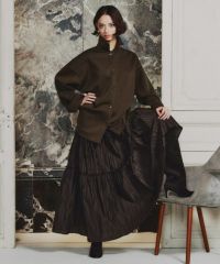 Sov. / ライトタフタロングスカート BOTTOMS Night STORE | ダブル