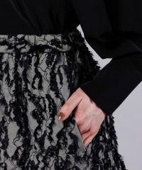 Sov. / デニムライク ジャガードスカート(SALE) BOTTOMS Night STORE