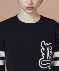 DSC / Dロゴ刺繍 ニットプルオーバー TOPS Night STORE | ダブル