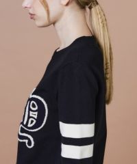 DSC / Dロゴ刺繍 ニットプルオーバー TOPS Night STORE | ダブル