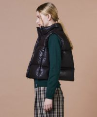 DSC / フェイクレザーダウンベスト(SALE) OUTERS Night STORE | ダブル