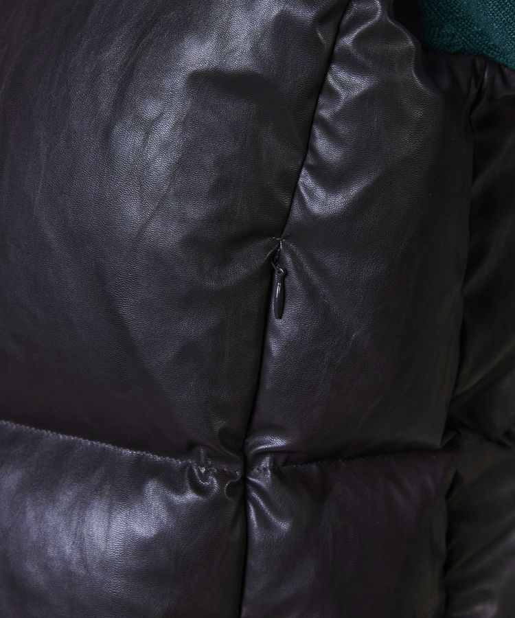 DSC / フェイクレザーダウンベスト(SALE) OUTERS Night STORE | ダブル