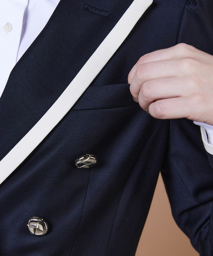 DSC / ウールシルク ダブルブレストジャケット OUTERS Night